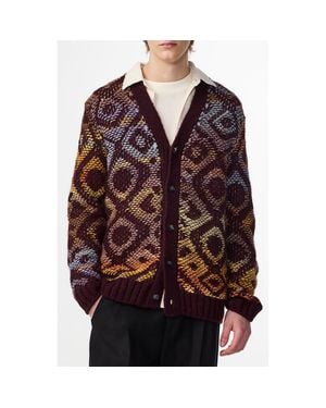 NN07 Viggo 60023 Wool Blend Cardigan - Red