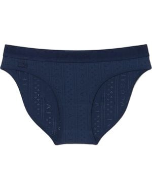 Lacoste Textured Bikini Briefs - Blue