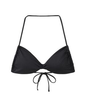 Mango Halter Swim Top - Black