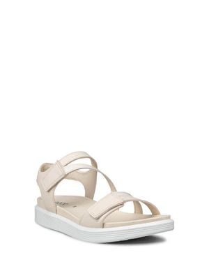 Ecco Soft Three Strap Sandal - Natural