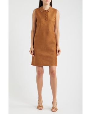 NIC+ZOE Marley Faux Suede Sheath Dress - Multicolor
