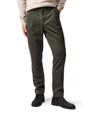 Rodd & Gunn Fielding Pleated Tapered Cotton Twill Chinos - Gray