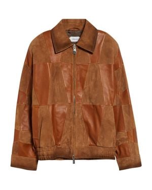 Versace Paneled Jacket - Brown