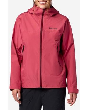 Marmot Minimalist Pertex Waterproof Hooded Jacket - Red