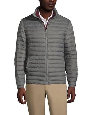 Lands' End School Uniform Thermoplume Jacket - Gray
