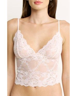 Honeydew Intimates Riot Lace Crop Camisole - Pink