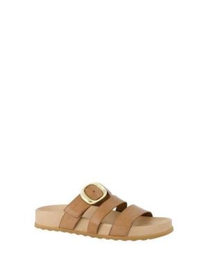 Paul Green Diego Platform Slide Sandal - Brown