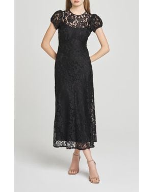 Wayf Clarity Lace Maxi Dress - Black