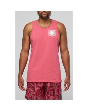 Maui & Sons Surf Thrasher Graphic Tank - Red