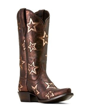 Ariat Hazen Star Snip Toe Western Boot - Brown