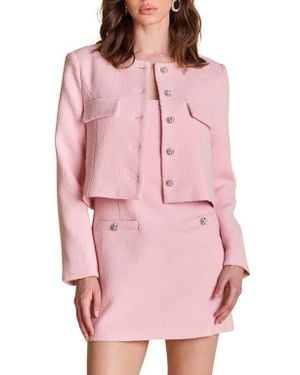 Endless Rose Tweed Jacket - Pink