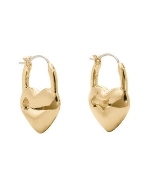 Kate Spade Heart Spade Huggie Hoop Earrings - Metallic