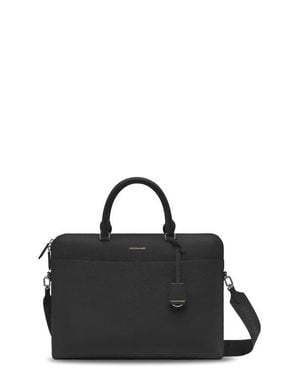Maison De Sabre Leather Laptop Bag - Black