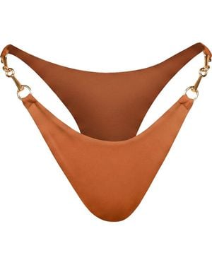 BrunnaCo The Segara High-Cut Recycled Bikini Bottom - Brown