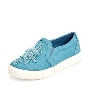 Comfortview The Skyla Slip On Sneaker - Blue