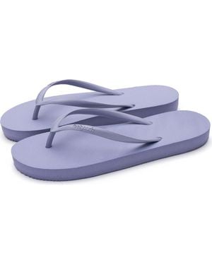 feel good Slimz Core Natural Rubber Flip-Flop Thong Sandals - Blue