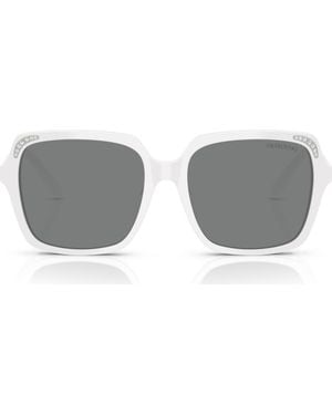 Swarovski 56Mm Square Sunglasses - Gray