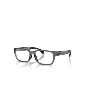 Moncler 55Mm Rectangle Optical Glasses - Gray