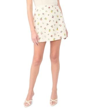 Ted Baker Margaret Floral Cotton Miniskirt - White