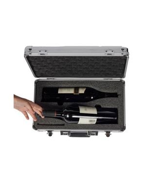 VinGardeValise Vinbottle 2-Bottle Case - Black