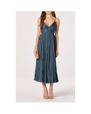 Astr Maeve Midi Dress - Blue
