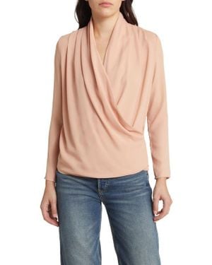 NIKKI LUND Rose Long Sleeve Blouse - Blue