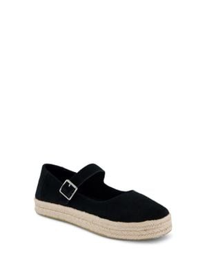 TOMS Carolina Espadrille Platform Mary Jane - Black