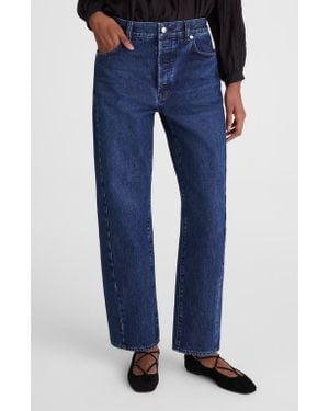 Madewell Pieced Barrel Jeans - Blue