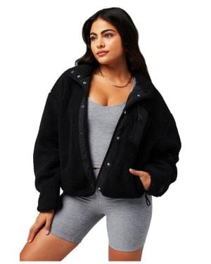 Fabletics Tahoe Teddy Jacket - Black