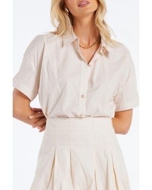 Bishop + Young Palma Poplin Top - White