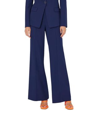MILLY Nash Wide Leg Cady Pants - Blue