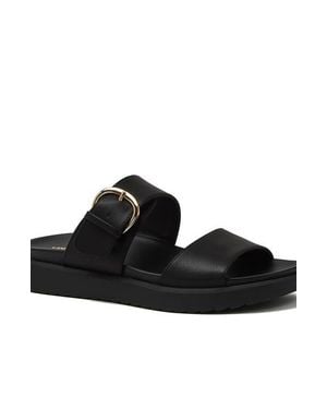 Lands' End All Day Comfort Buckle Slides - Black