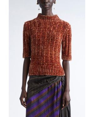 Dries Van Noten Terri Mock Neck Sweater - Red