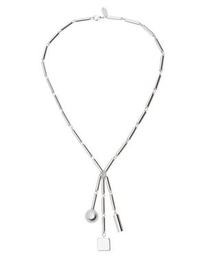 Mango Pendant Necklace - Metallic