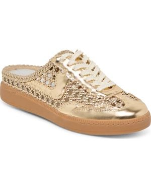 Dolce Vita Notice Woven Mule Sneaker - Metallic