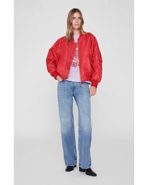 Anine Bing Cade Collegiate Tee - Red