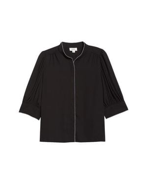 Cece Pearce Puff Sleeve Top - Black