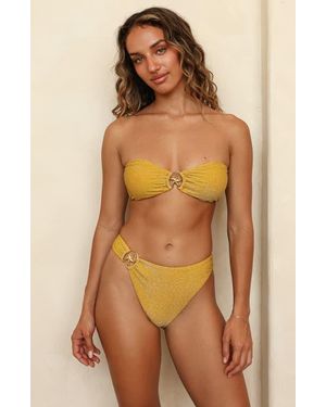 Dippin' Daisy's Lotus Bandeau Bikini Top - Orange