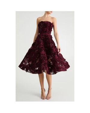 HELSI Florence Strapless Cocktail Dress - Red