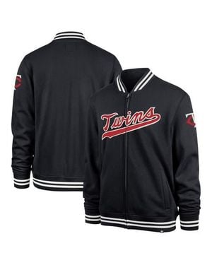 '47 Minnesota Twins Wax Pack Pro Camden Full-Zip Track Jacket - Black