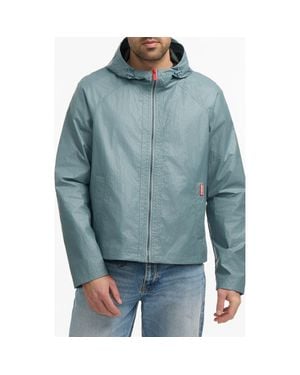 HUNTER Jay Water Repellent Wax Crinkle Jacket - Blue