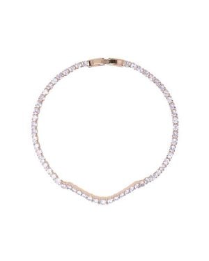 Maje Cascade Diamanté Bracelet - White