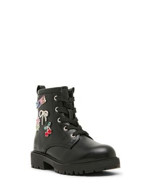 Steve Madden Kids' Sparky Biker Boot - Black