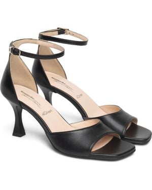 Nero Giardini Leather Ankle Strap Sandal - Black