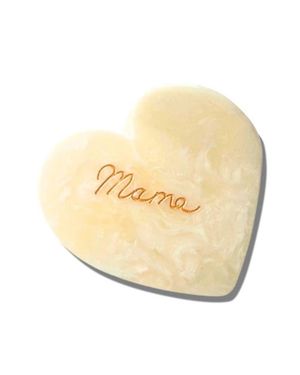 Solar Eclipse Mama Heart Hair Claw Clip - Natural