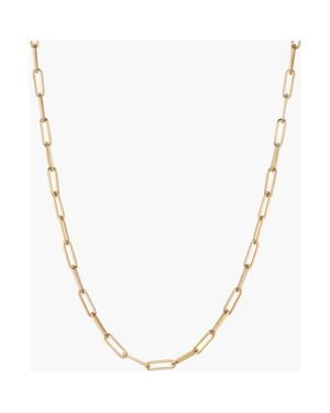 AUrate New York Large Paperclip Chain Necklace - Metallic
