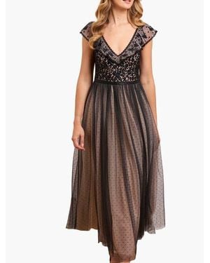 Needle & Thread Adeline Bodice Ankle Gown - Brown