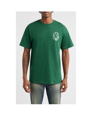 BBCICECREAM Bb World Helmet Head Cotton Graphic T-Shirt - Green