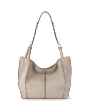 The Sak Los Feliz Medium Tote Leather Bag - Gray