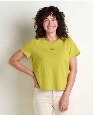 Toad & Co. Re-Form Crew Embroidered - Yellow